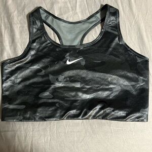 Nike Women's Camo Black Sports Bra